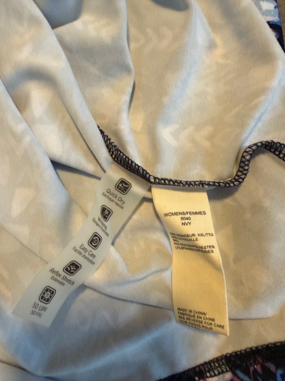 Women’s Woolrich blue and pink sleeveless midi sundress with a geometric pattern - Picture 7 of 7